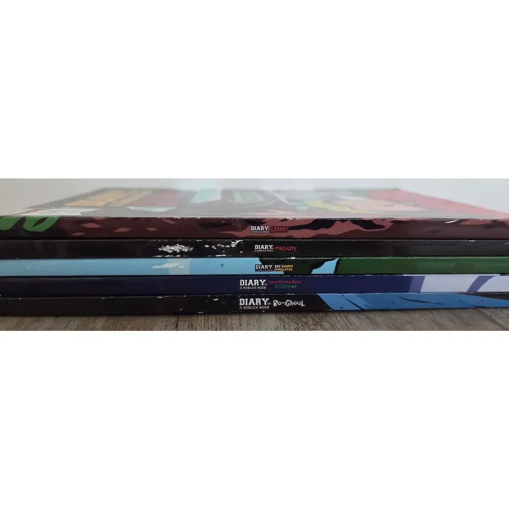 Diary of a Roblox Noob Boxed‎ Set 5 Books Robloxia Kid Granny Mad City